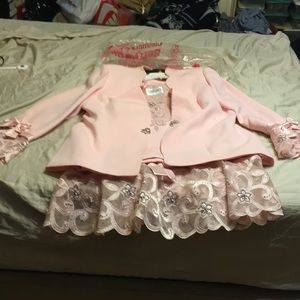 Women’s pink suit